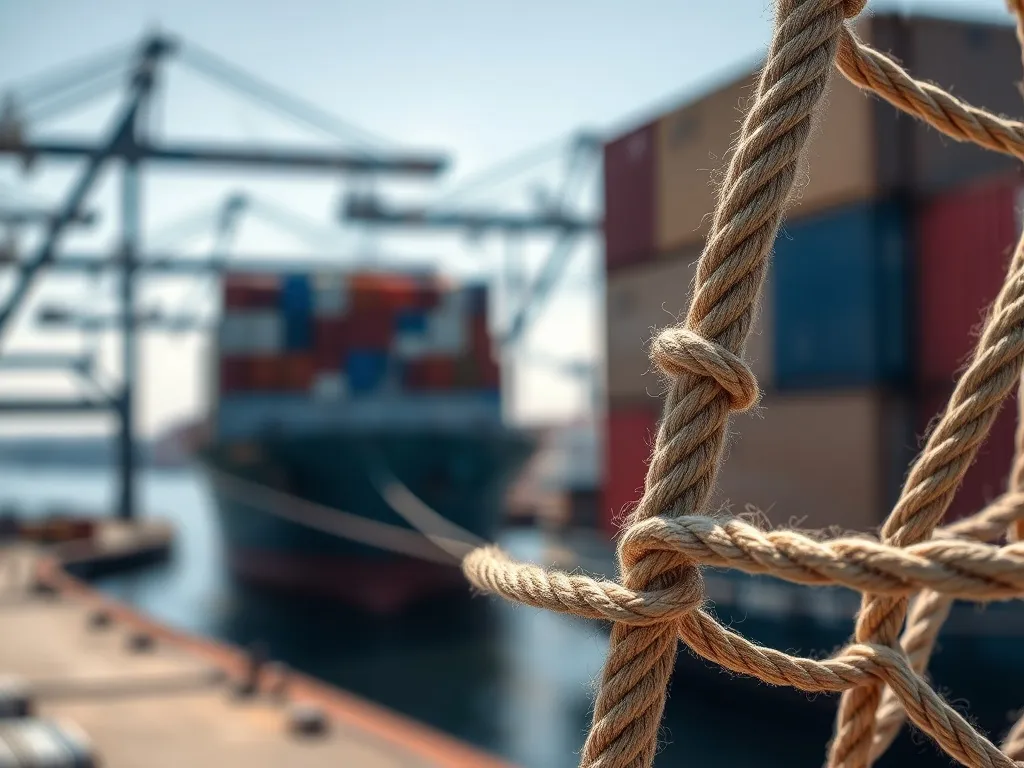 Siatki sznurkowe do zabezpieczania ładunków i transportu